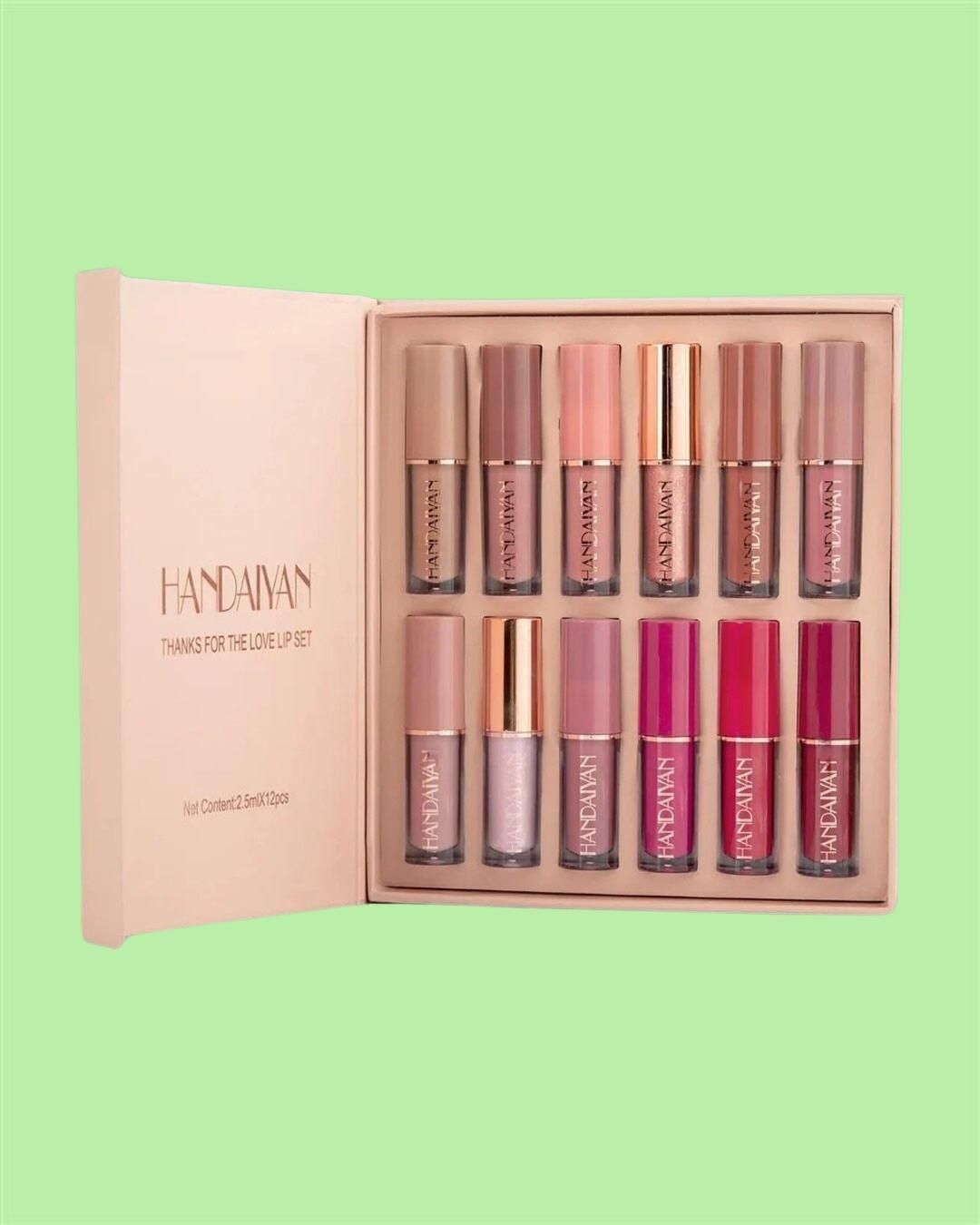 Velvet Matte Liquid Lipstick Set 12Pcs for womens