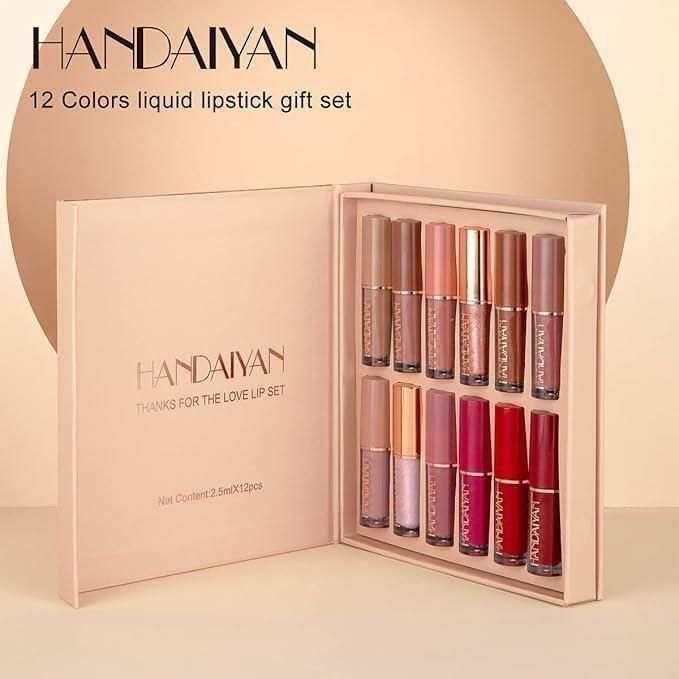 Velvet Matte Liquid Lipstick Set 12Pcs for womens