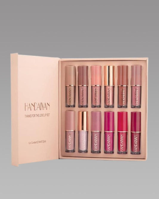 Velvet Matte Liquid Lipstick Set 12Pcs for womens